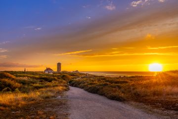 Zonsondergang op de duinen van Domburg 0314