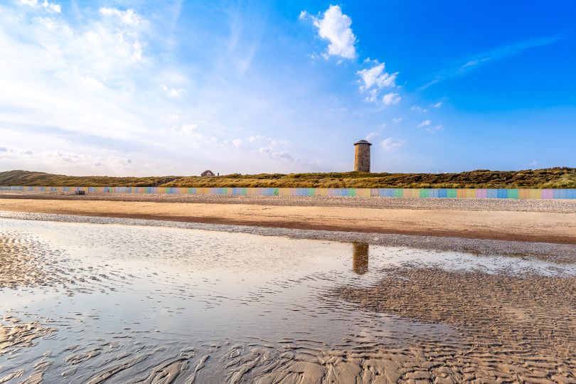 Ein schöner Morgen am Strand